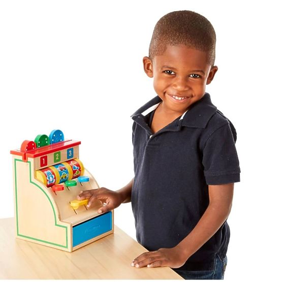 Wooden cash register 123 Melissa & Doug