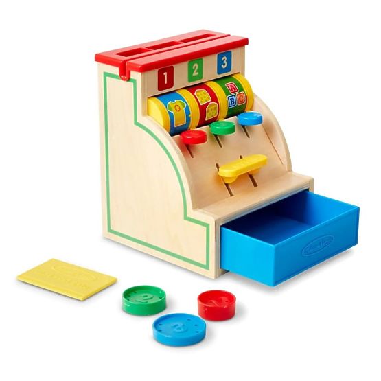 Wooden cash register 123 Melissa & Doug