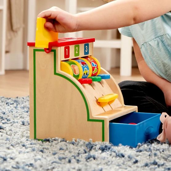 Wooden cash register 123 Melissa & Doug