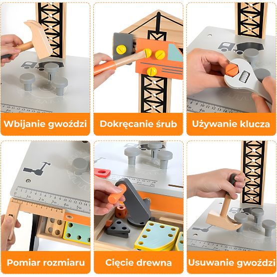 Wooden Children's Workbench ECOTOYS