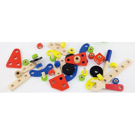 Wooden construction kit - 48 pieces