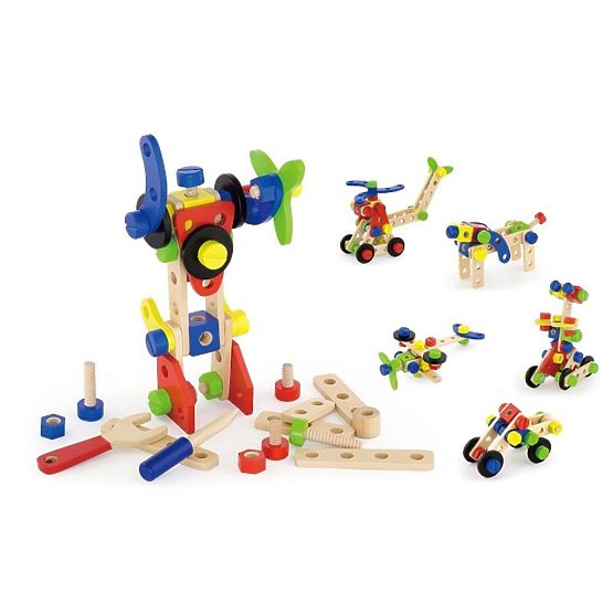 Wooden construction kit - 48 pieces