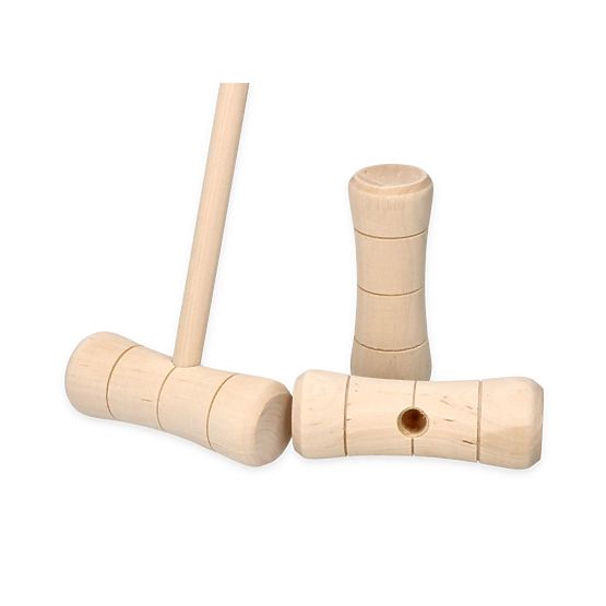 Wooden Croquet Game 24 Pieces - For Children and Adults