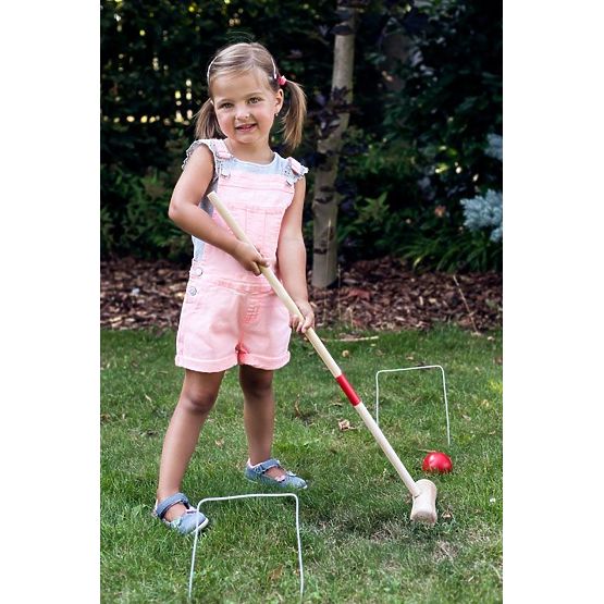 Wooden Croquet Game 24 Pieces - For Children and Adults