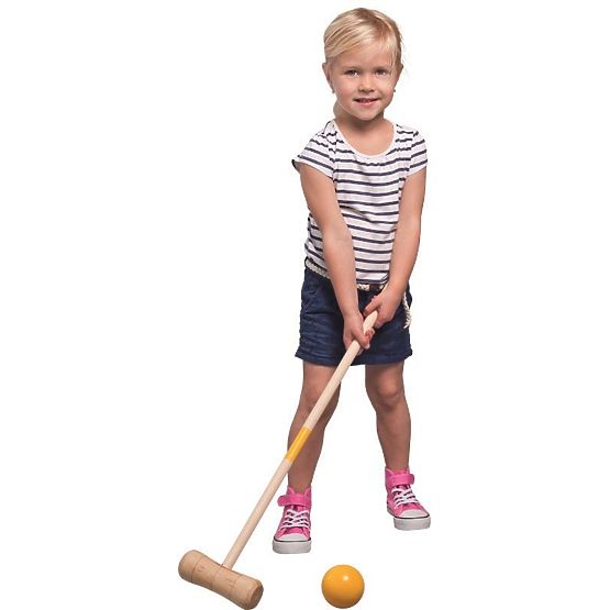 Wooden Croquet Game 24 Pieces - For Children and Adults