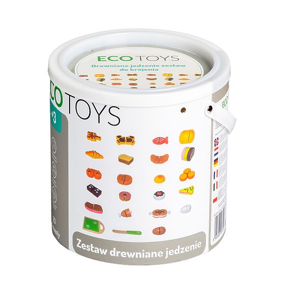 Wooden Cutting Food 23 Pieces ECOTOYS