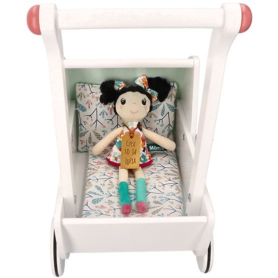Wooden Doll Stroller