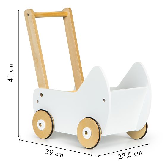 Wooden Doll Stroller Walker ECOTOYS