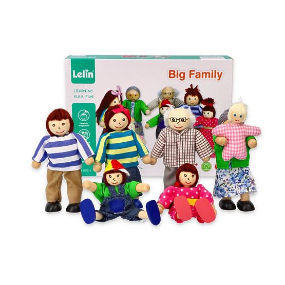 Wooden dolls for the house