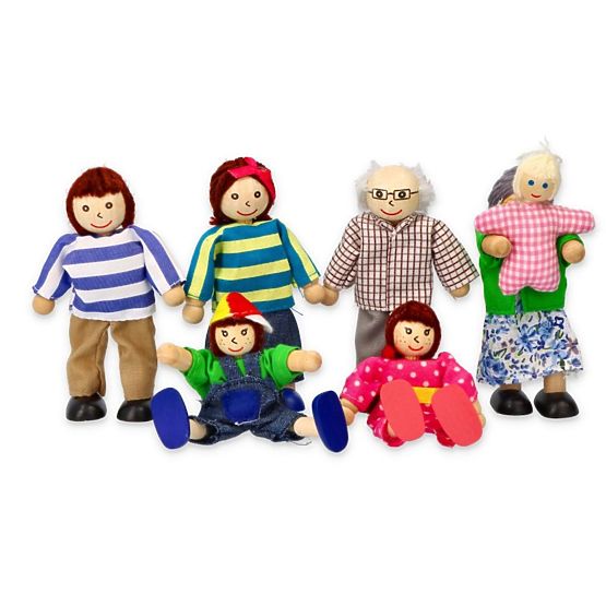 Wooden dolls for the house