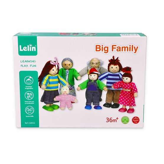 Wooden dolls for the house