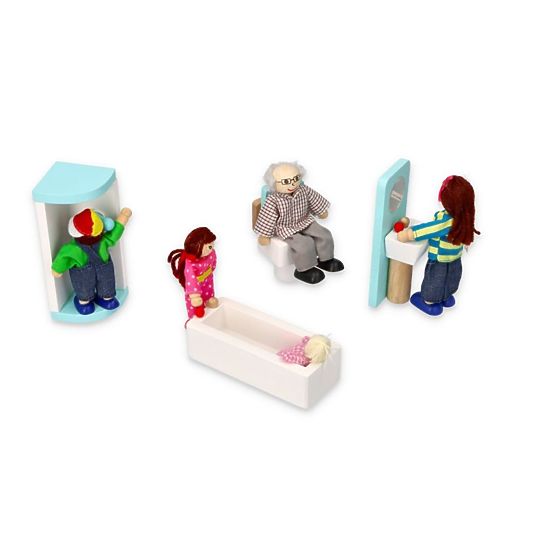 Wooden dolls for the house
