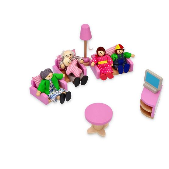 Wooden dolls for the house