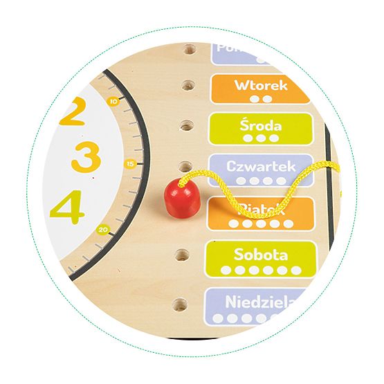 Wooden educational board - calendar