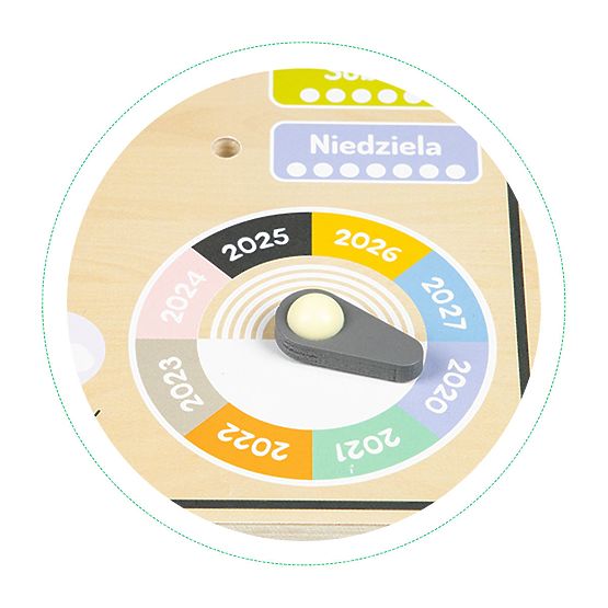 Wooden educational board - calendar
