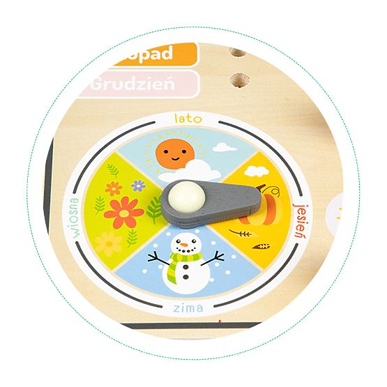 Wooden educational board - calendar