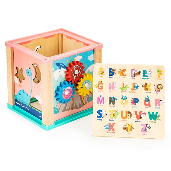 Wooden Educational Cube, Mula Sorter ECOTOYS
