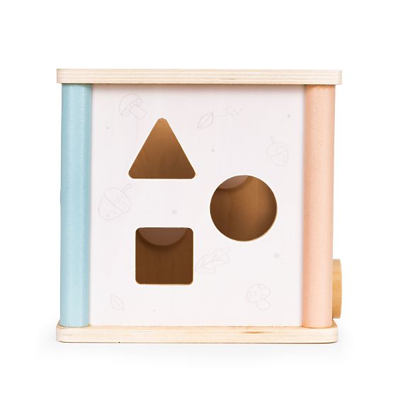 Wooden Educational Cube with Shapes ECOTOYS