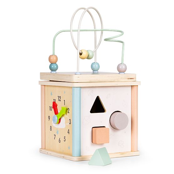 Wooden Educational Cube with Shapes ECOTOYS