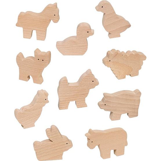 Wooden Farm Figures
