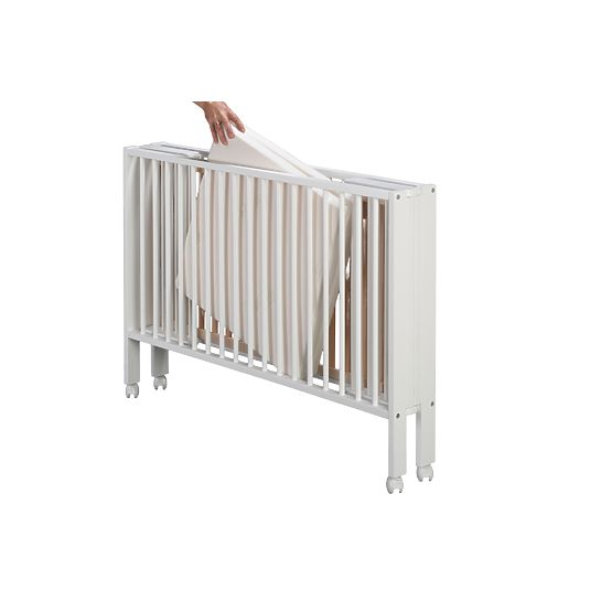 Wooden folding cot Lola - white