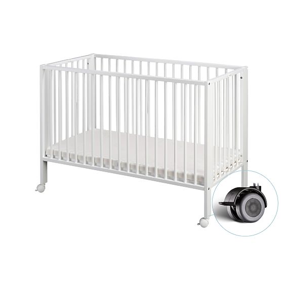 Wooden folding cot Lola - white
