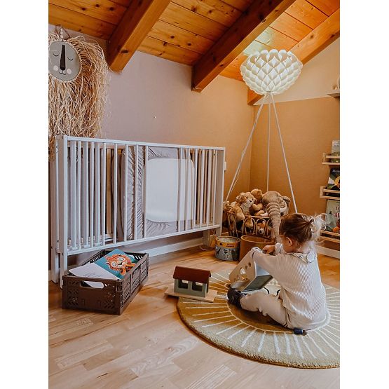 Wooden folding cot Lola - white