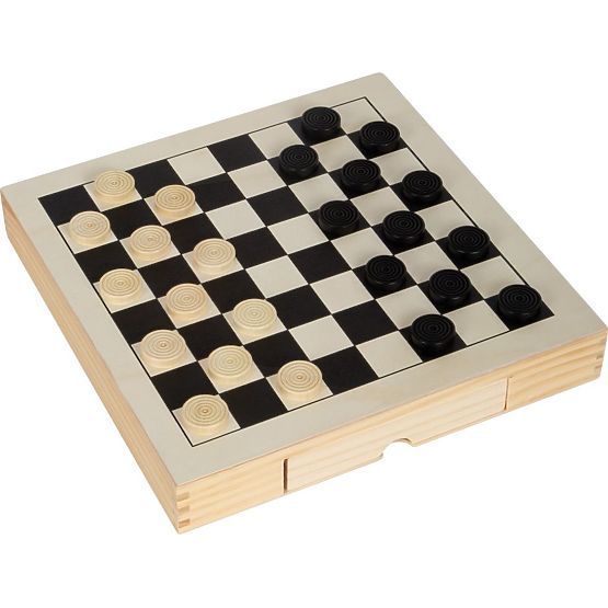 Wooden Game Set 3 in 1 - Chess, Checkers, Mill