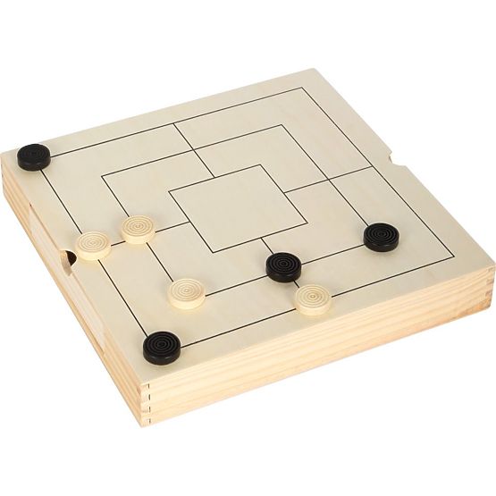 Wooden Game Set 3 in 1 - Chess, Checkers, Mill