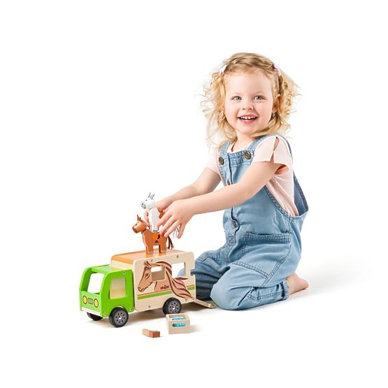 Wooden Horse Transport Truck