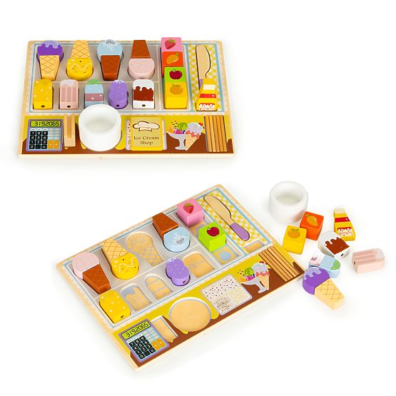 Wooden Ice Cream Shop Set for Kids ECOTOYS