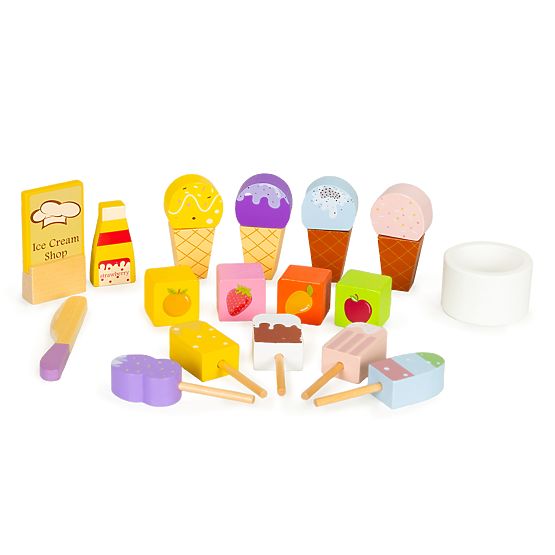 Wooden Ice Cream Shop Set for Kids ECOTOYS