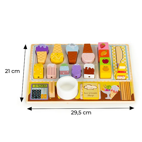 Wooden Ice Cream Shop Set for Kids ECOTOYS