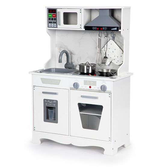 Wooden Kitchen for Kids with Sounds and LED + Accessories ECOTOYS