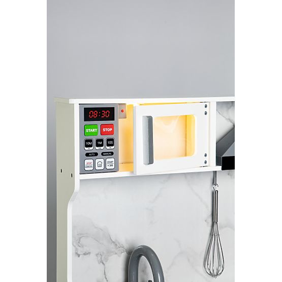 Wooden Kitchen for Kids with Sounds and LED + Accessories ECOTOYS