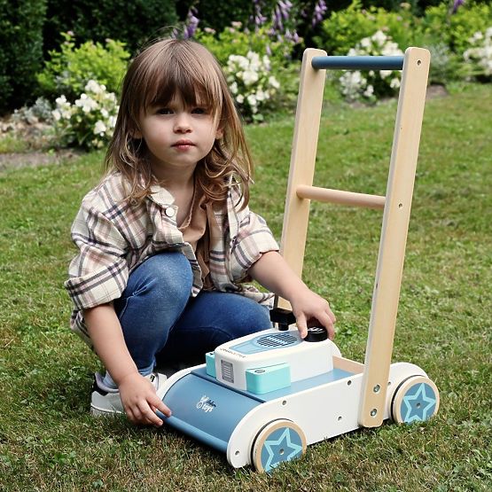 Wooden Lawn Mower with Sound Adam Toys