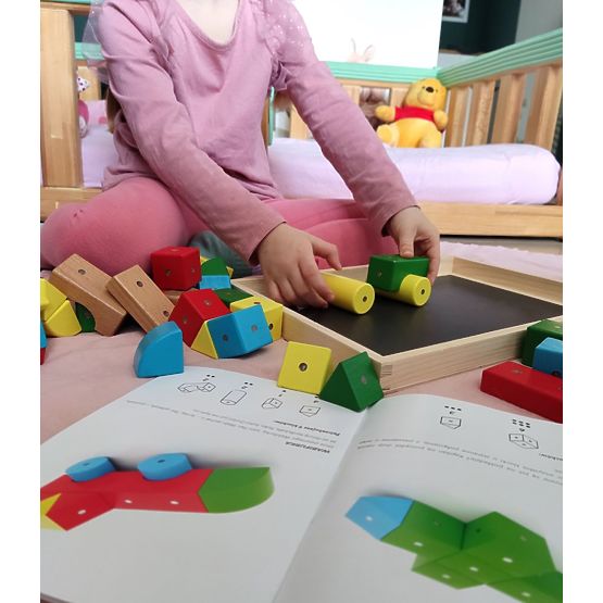 Wooden-Magnetic Blocks WABI, 20 Pieces
