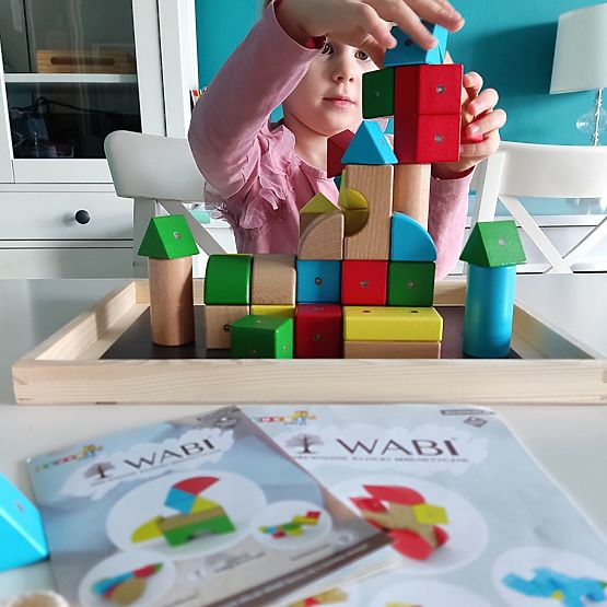 Wooden-Magnetic Blocks WABI, 20 Pieces