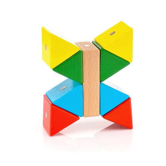 Wooden-Magnetic Blocks WABI, 40 Pieces