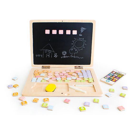 Wooden magnetic notebook