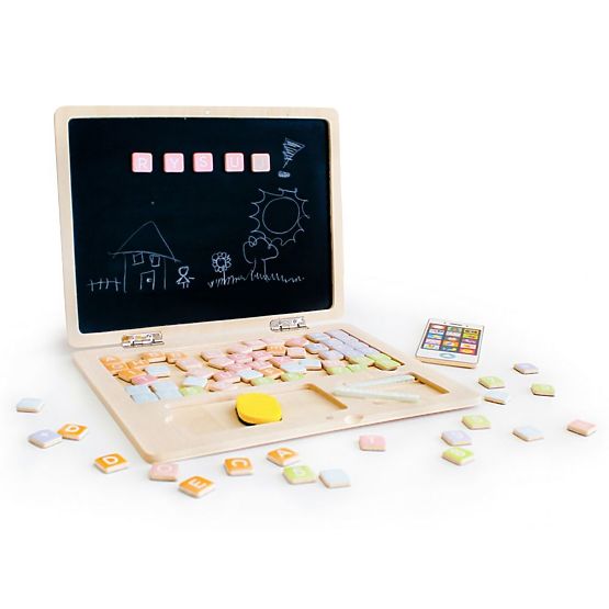 Wooden magnetic notebook white