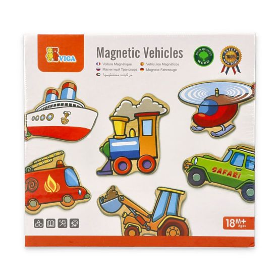 Wooden Magnets for Children - Vehicles