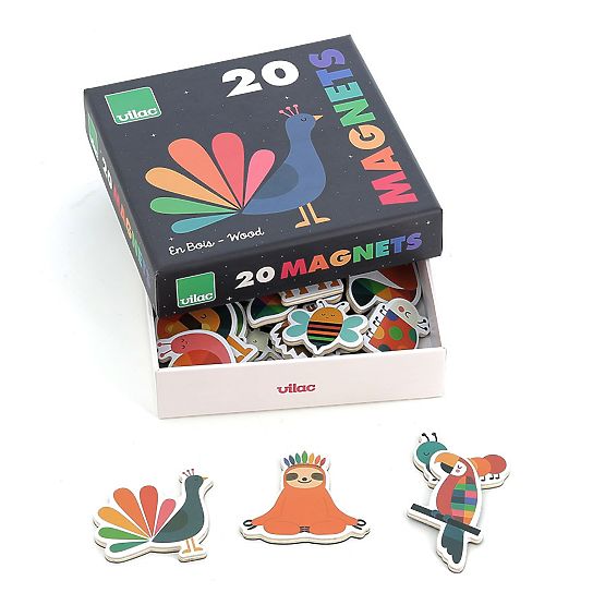 Wooden Magnets - Rainbow Animals