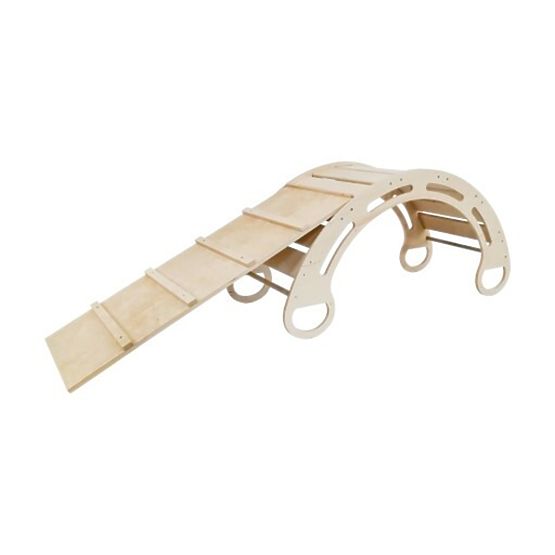 Wooden Montessori slide Lilac - natural