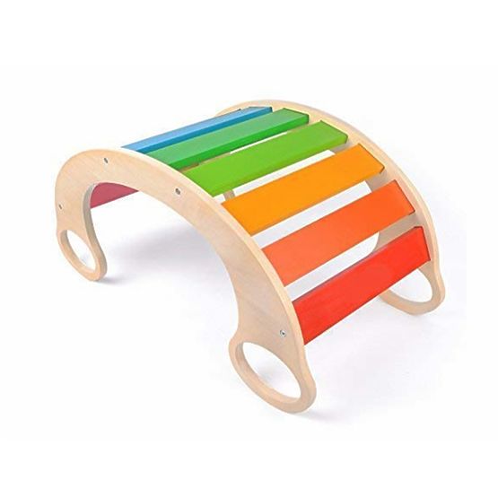 Wooden Montessori swing Jumbo - colored