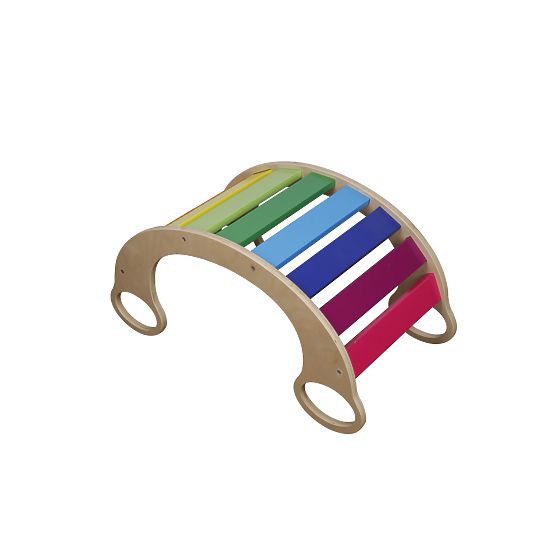 Wooden Montessori swing Jumbo - colored