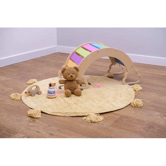 Wooden montessori swing - rainbow