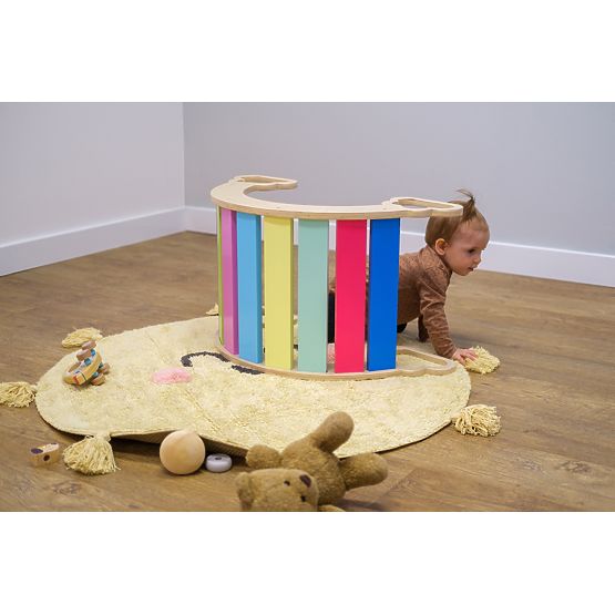 Wooden montessori swing - rainbow