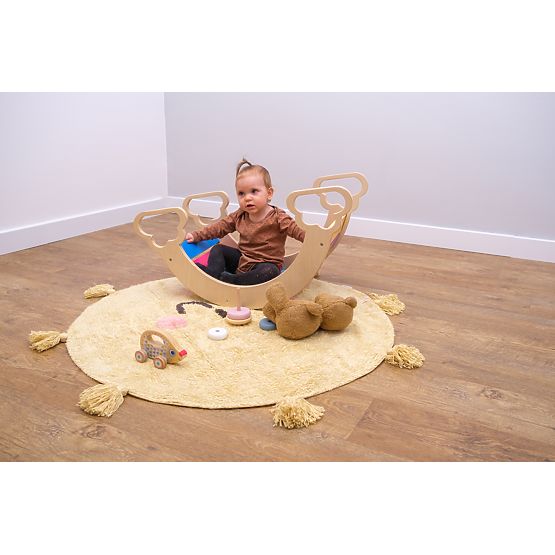 Wooden montessori swing - rainbow