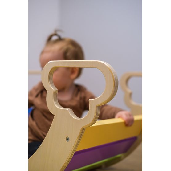 Wooden montessori swing - rainbow